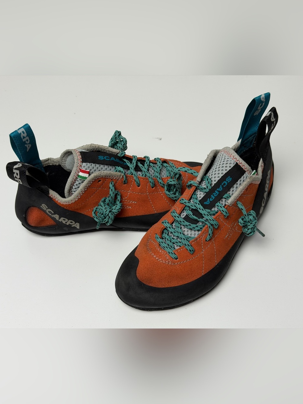 Scarpa Helix WMN rock climbing shoe eu36 US5.5 Mandarin Orange Made in Italy